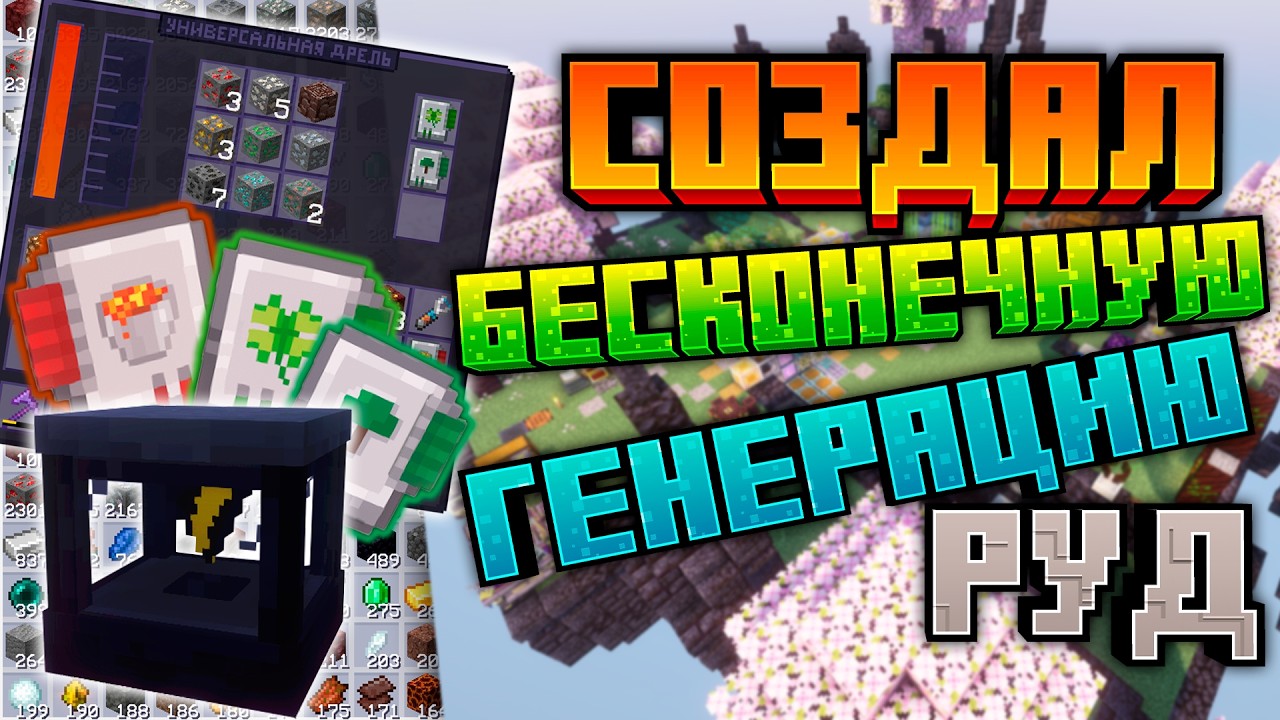 СОЗДАЛ БЕСКОНЕЧНУЮ ГЕНЕРАЦИЮ РУД • Minecraft Modotopia 1.21.1