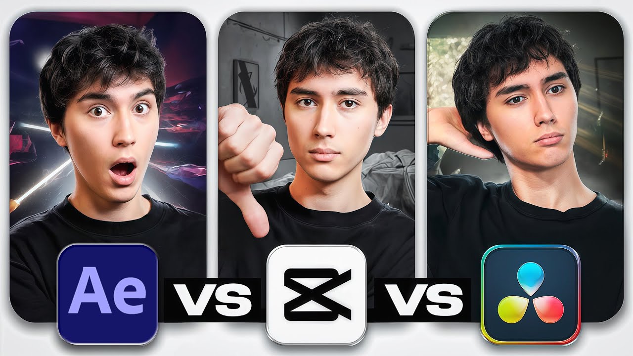 Битва программ для монтажа: After Effects VS DaVinci VS CapCut: где получится лучше?