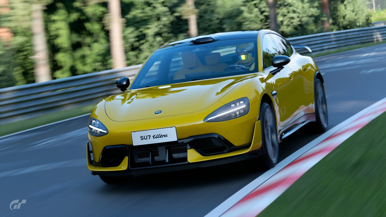 A Nurburgring Nordschleife run with the Xiaomi SU7 Ultra in Gran Turismo 7
