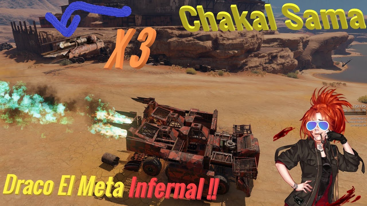 Crossout 2022 - Draco Meta Infernal Brutal !! Worth !! Armado y Mejorado al Maximo Top Rank Weapon !