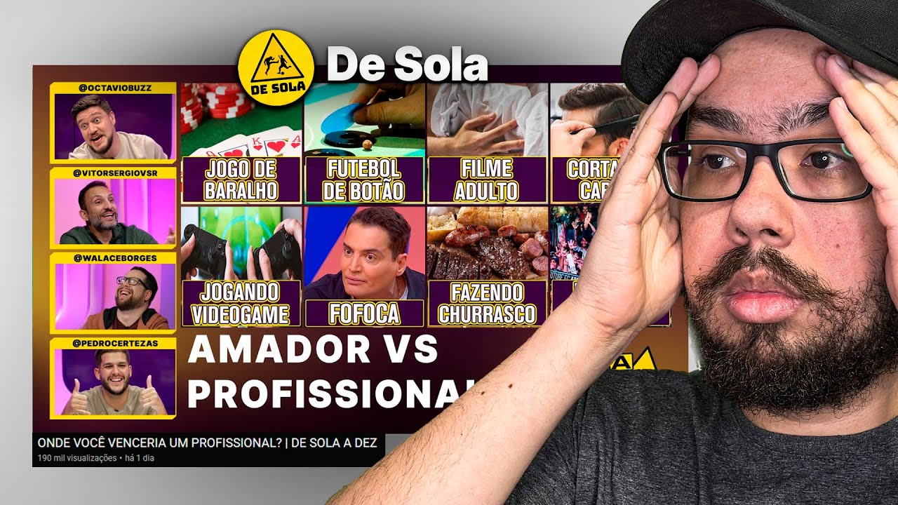 ONDE VOCÊ VENCERIA UM PROFISSIONAL? - REACT DE SOLA A DEZ