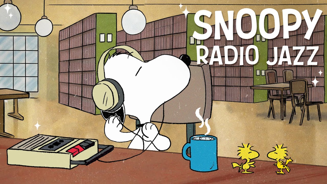 Snoopy’s Radio Jazz Station 🎧🎷 | Cozy Jazz Playlist for a Calm and Peaceful Mood
