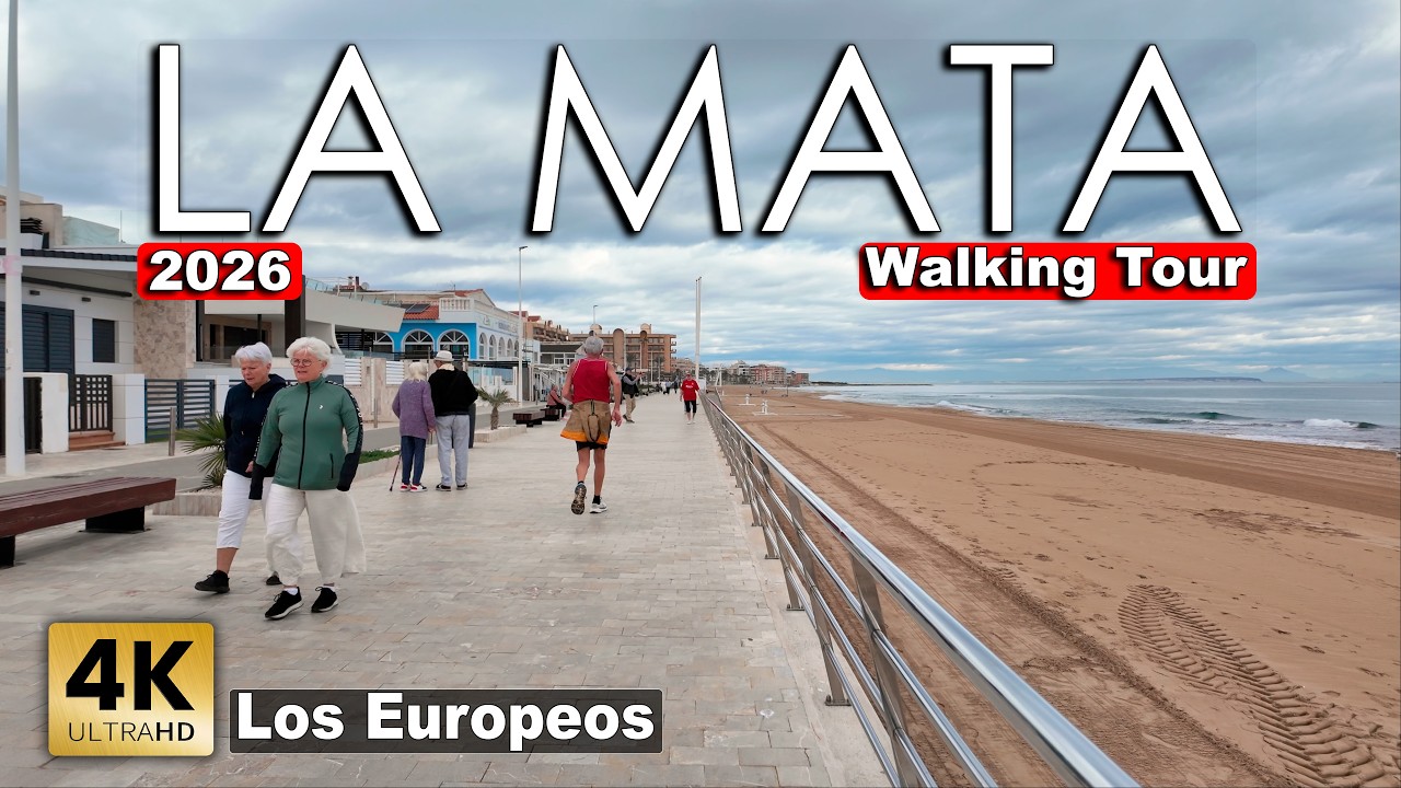La Mata - Los Europeos 2026 - Torrevieja, Spain | Costa Blanca - Walking tour [4k 60fps]
