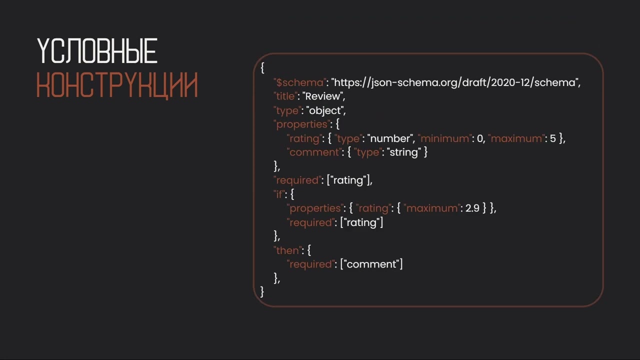 Введение в json схемы (JSON Schema)