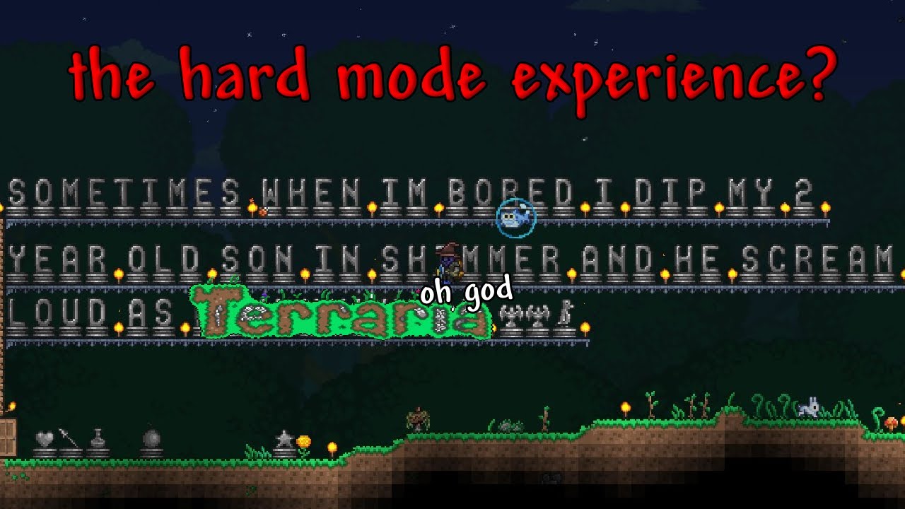 nerd experiences hard mode for the first? time (Terraria w/ Friend)