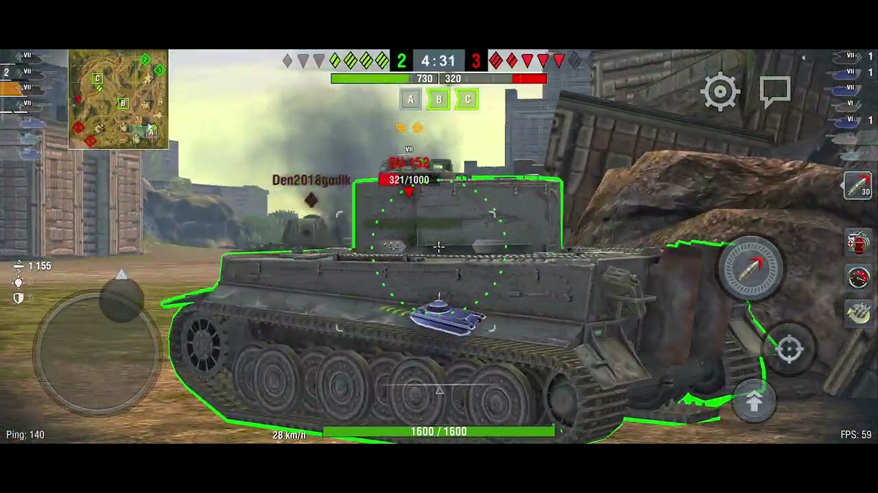 KV-3 Tank Gameplay World of Tanks Blidz #battle #wot#gameplay 