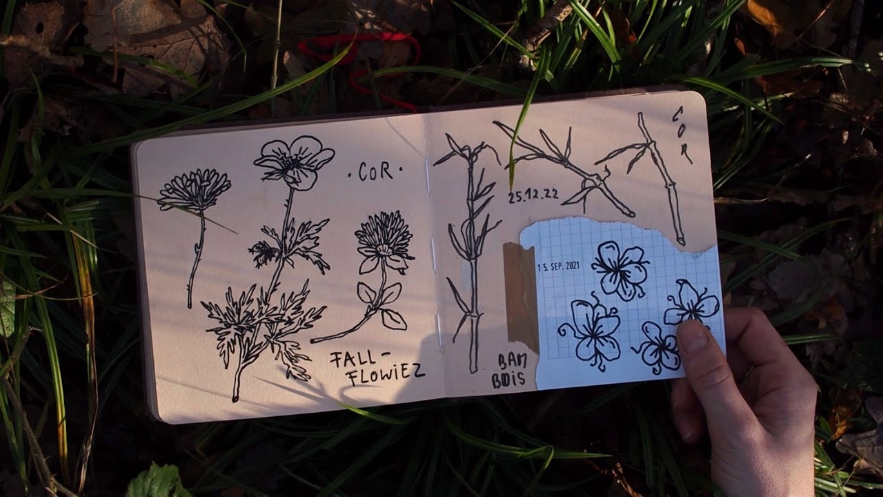 book 35 | tattoo flash SKETCHBOOK TOUR in the french woods chatty-flipthrough