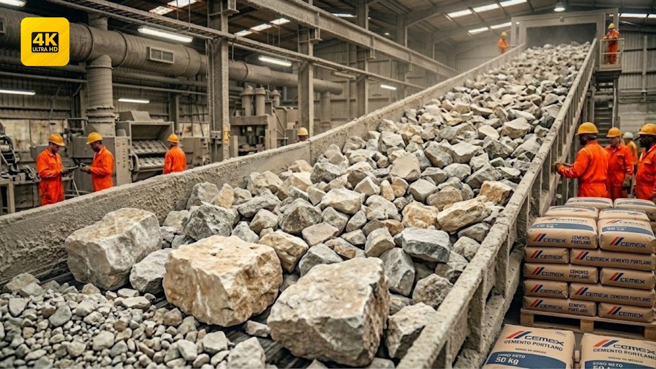 As&iacute; se hace el CEMENTO | De la piedra caliza al cemento (Proceso Completo)