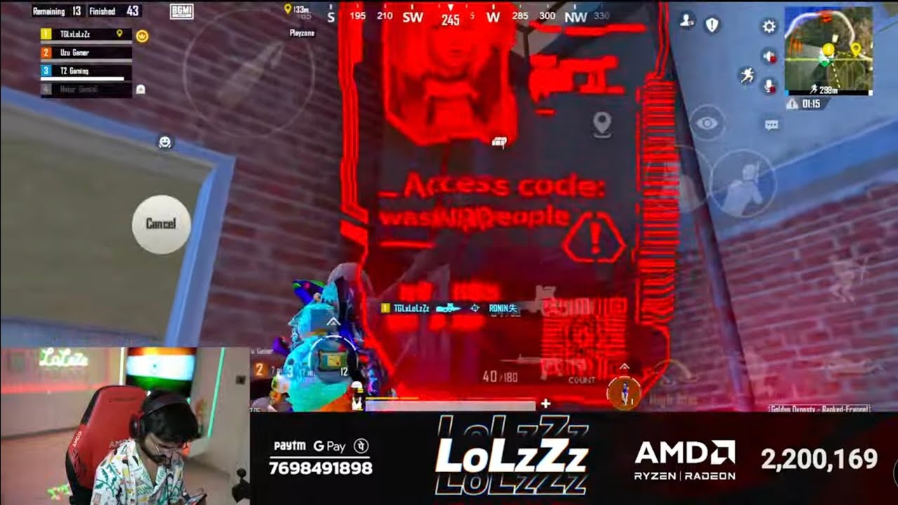 Lolzzz Gaming ESP exposed on Live stream  || Lolzzz gaming hack exposed on live stream