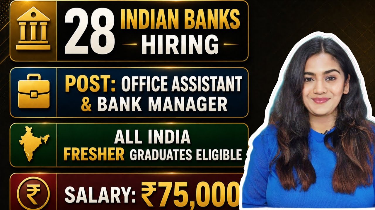 12,000+ Banking Jobs All India for Fresher Graduates (All Streams) | Bank Assistant & Bank Officer