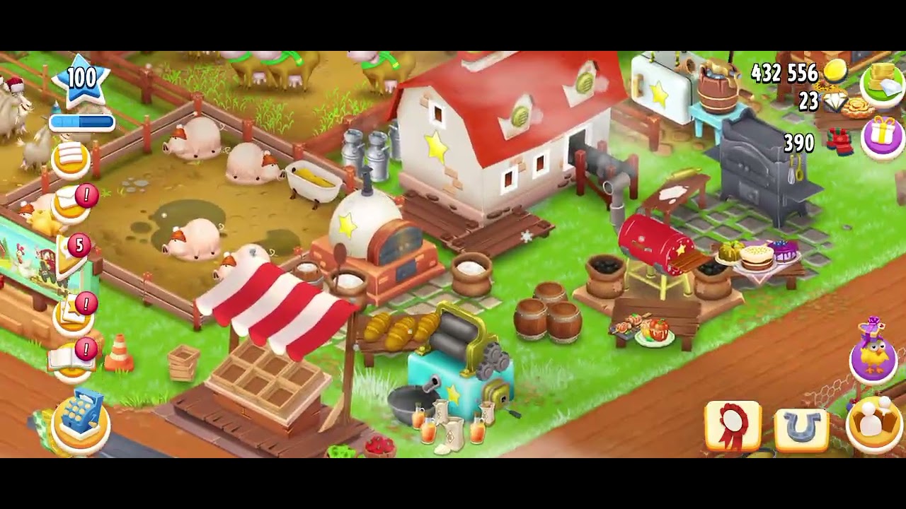 Hay day level 100 day 8