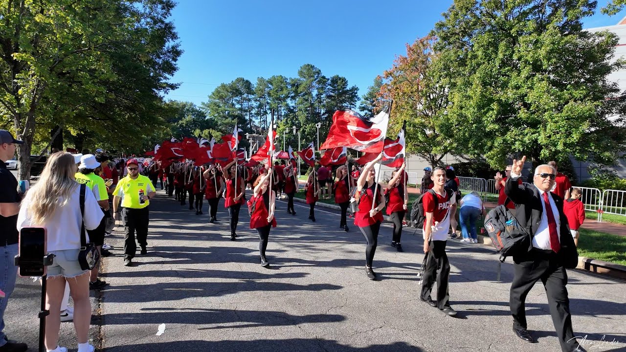 NC State Marching Band - Walk the Champions (2) before Football Game, 9/28/2024