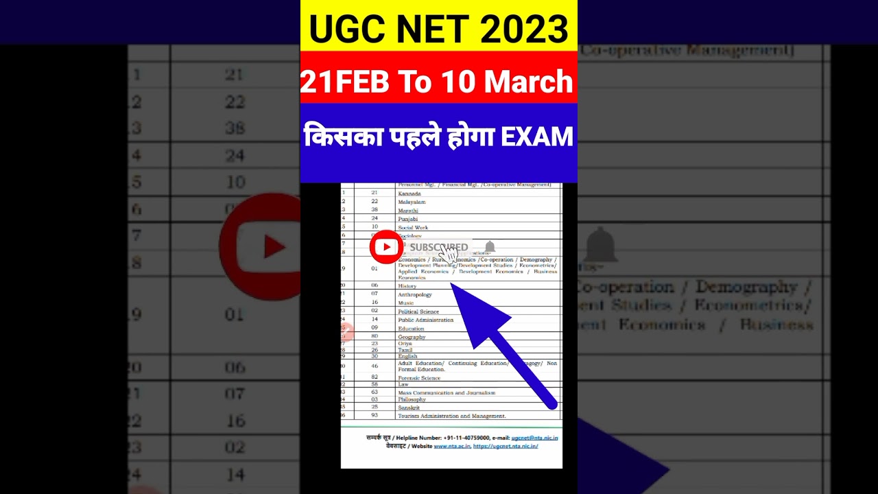 UGC NET 2023|Subject Wise Exam date|Nta Ugc Net 2023 Exam #ugcnet #ugcnet2023 #ugcnetexamdate|किसका