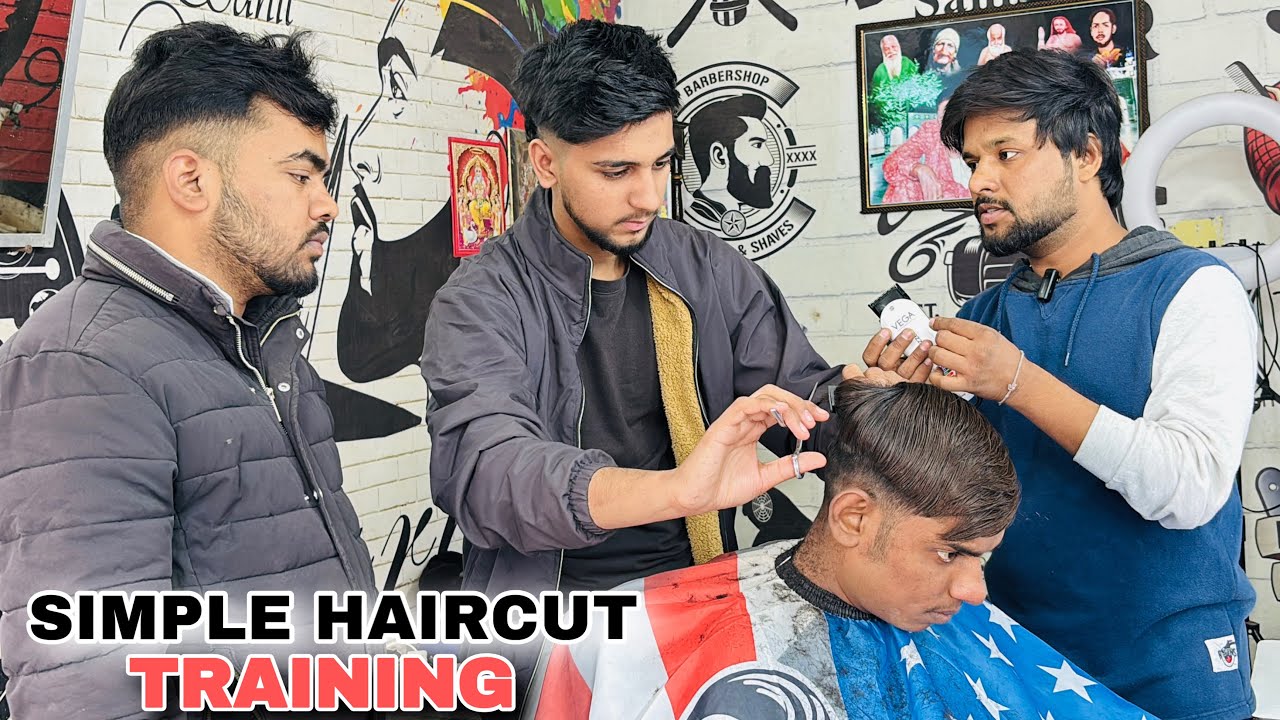 Simple Haircut Basic Jankari Training By Sahil Barber