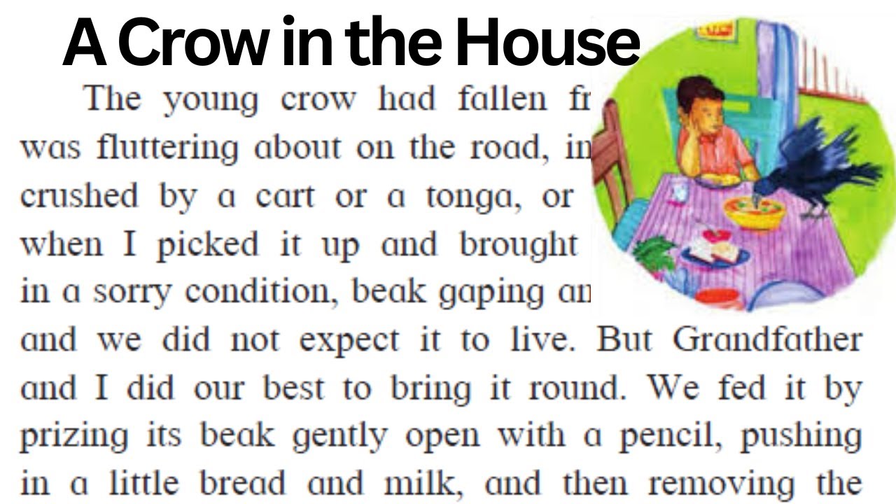 A Crow in the House | English Story | Hindi Translation | Ruskin Bond Stories। Short Moral Story