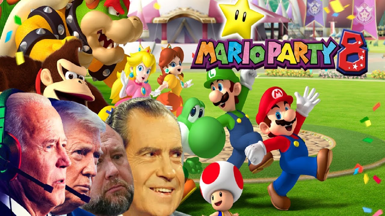 Президенты играют в Mario Party 8