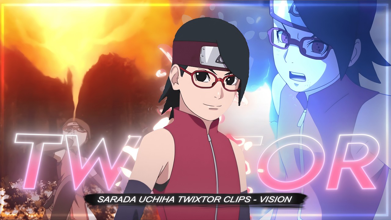 Sarada Uchiha Twixtor Clips | 4K Quality + CC | Boruto