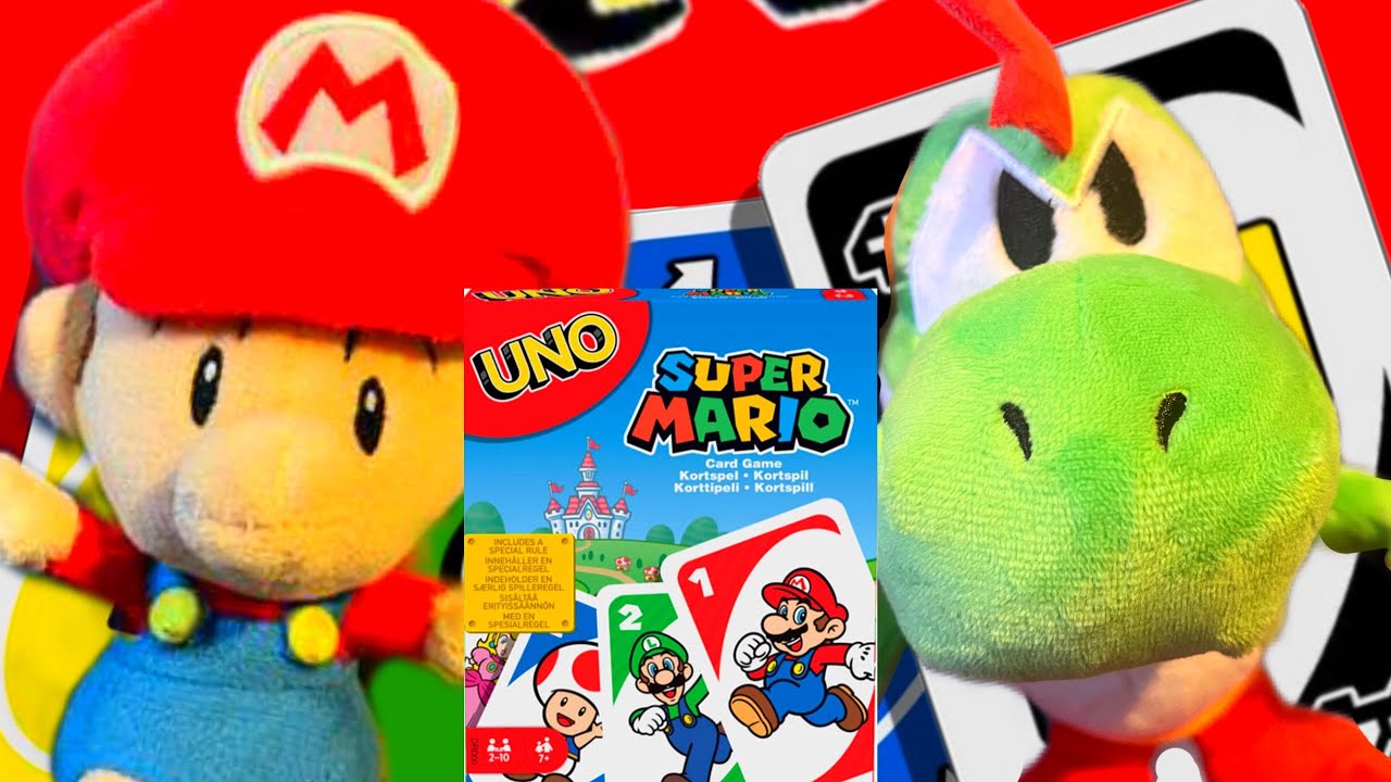 Baby Mario and Yoshi Kid Plays UNO Super Mario!