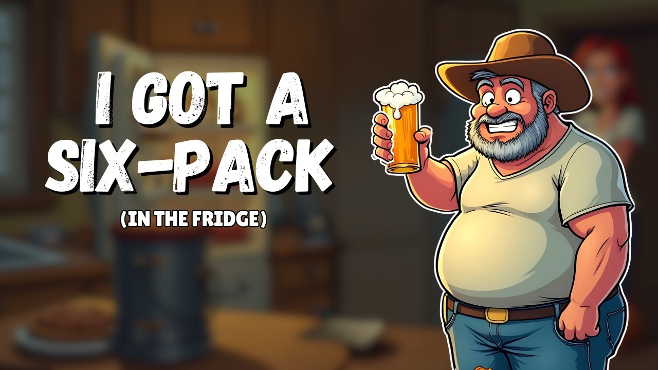 🎶 I Got a Six-Pack (In the Fridge) | A Hilarious Country Song About Trading Abs for Snacks!