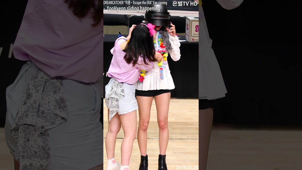 [은별TV] 20180520 드림캐쳐 DREAMCATCHER '악몽·Escape the ERA' 합정 팬사인회 - V2.YooHyeon sliding happening