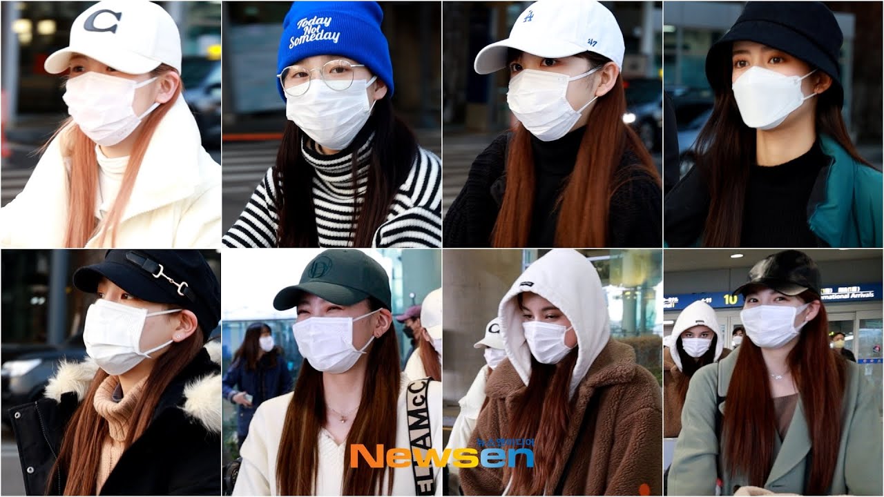 NiziU (니쥬, ニジュー), 인천공항 입국 (공항패션) / Incheon Airport Arrival 2022.1.23 #NewsenTV