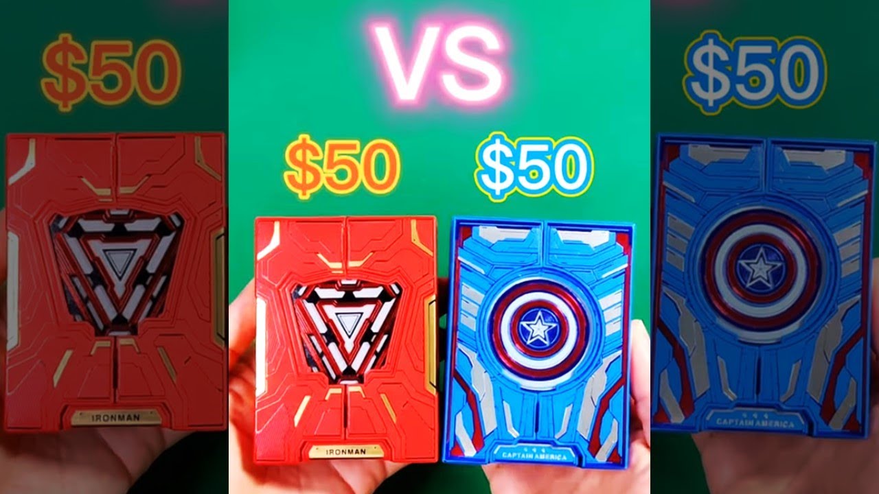 Iron Man Mark 50 VS Captain America playing cards by Card Mafia (Part 1) #Shorts