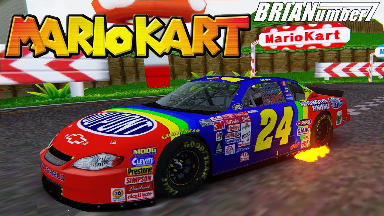 Mario Kart, but with NASCARs