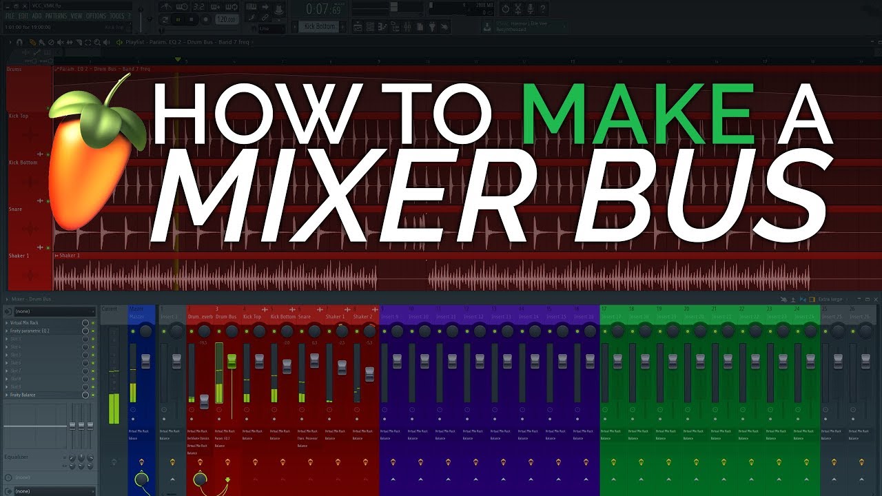 Как создавать группы и каналы шины в микшере — Основы FL Studio