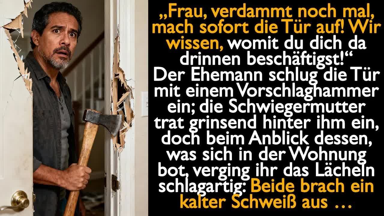Der Ehemann schlug die Tür ein, doch beim Anblick dessen, was sich in der Wohnung befand