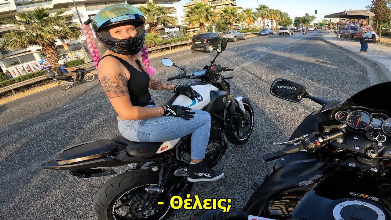 Ο BUSA και η μηχανόβια με το YAMAHA MT-07