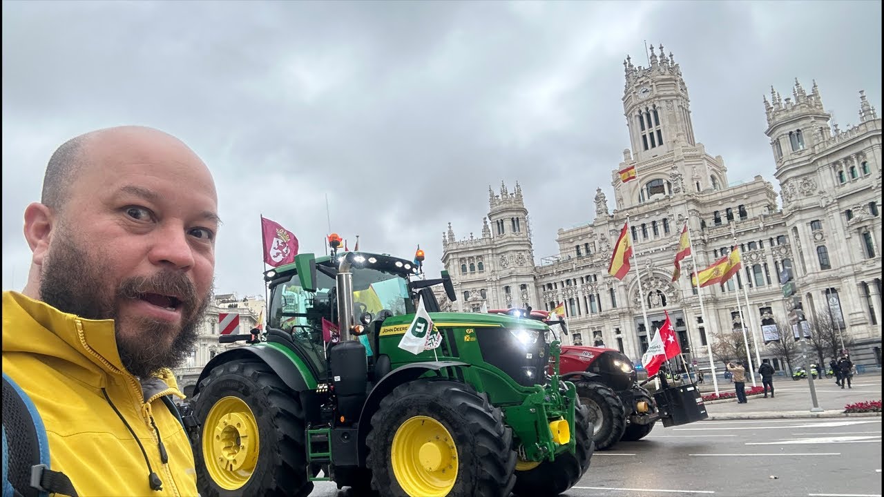 PROTESTA DE AGRICULTORES EN MADRID.141 de una TRANSMISIÓN DIARIA-YOUTUBE Hasta el MILLÓN de SUSCR.