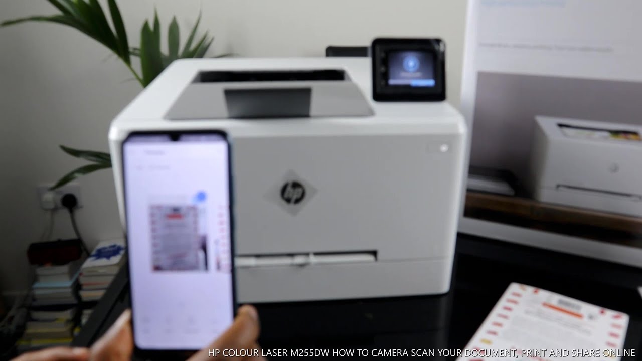 Цветной лазерный принтер HP M255DW. Как сканировать документы с помощью камеры, печатать их и дел...