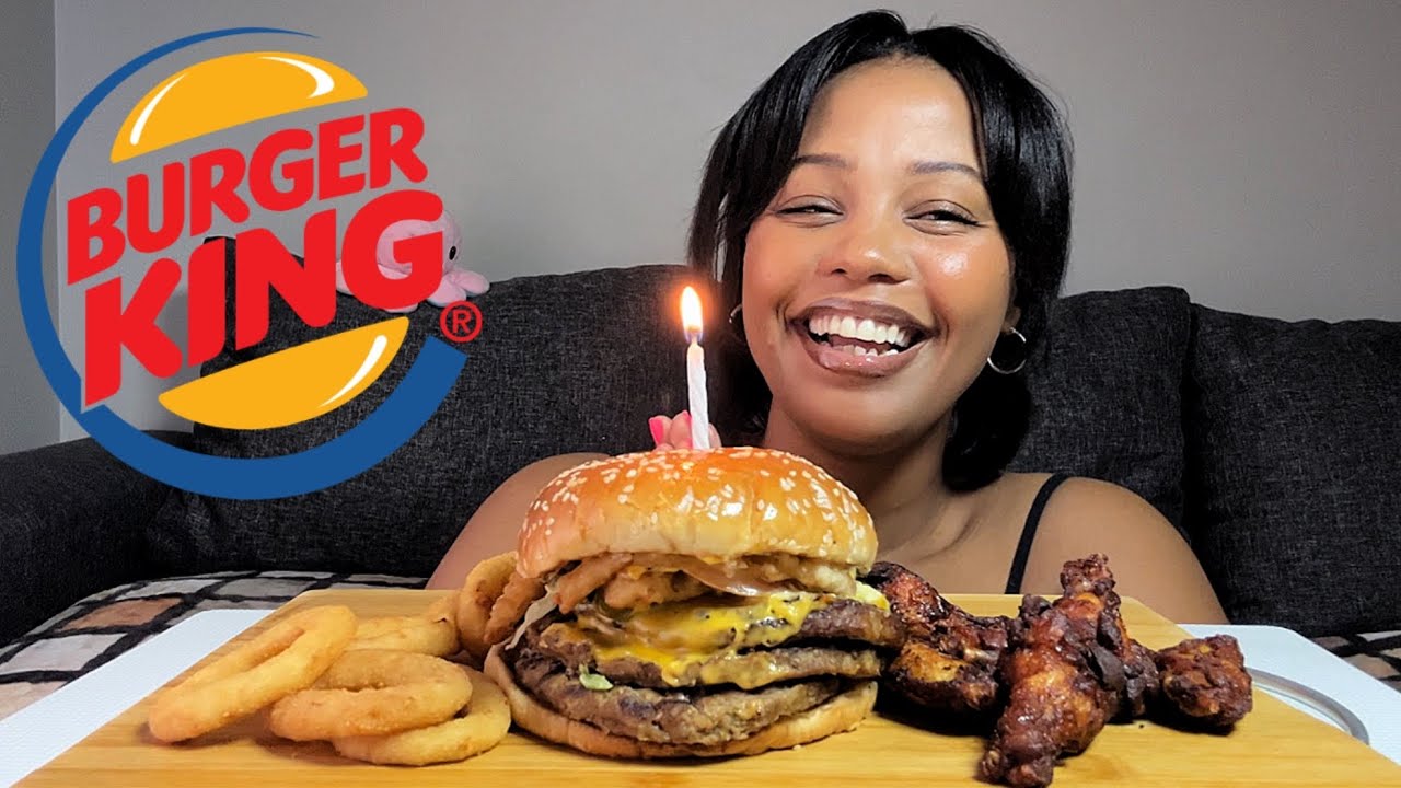 Birthday meal😋✨🥳| Burger King| South African Mukbang 🇿🇦