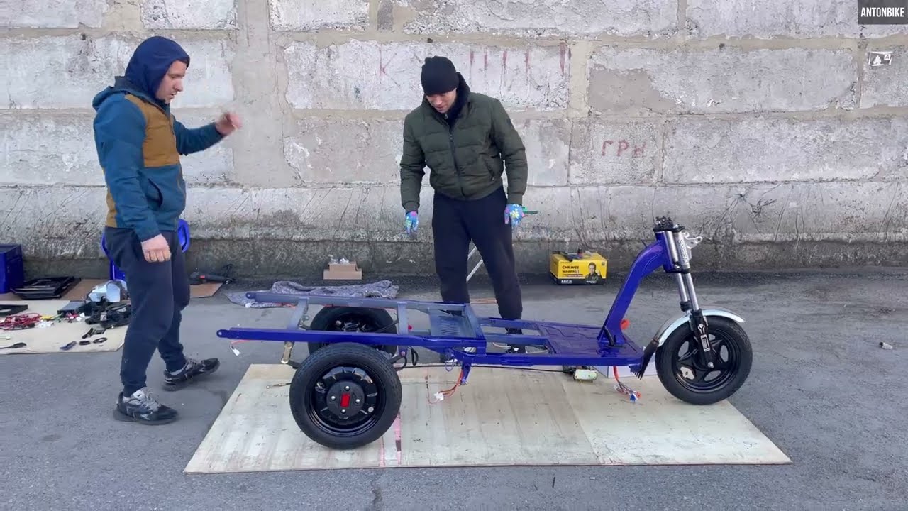 Crosser CARGO 12. Детальная сборка.  Как собрать грузовой электротрайк. 2025