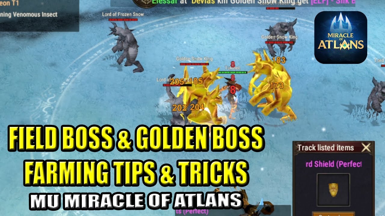 Field boss & Golden Boss Farming Tips & Tricks - MU Miracle of Atlans Global