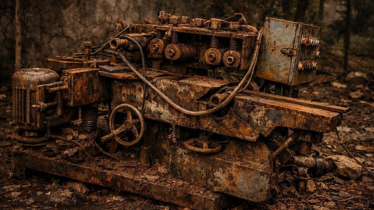 Restoring an Abandoned Iron Monster After Years of Rust // Industrial Machine Restoration