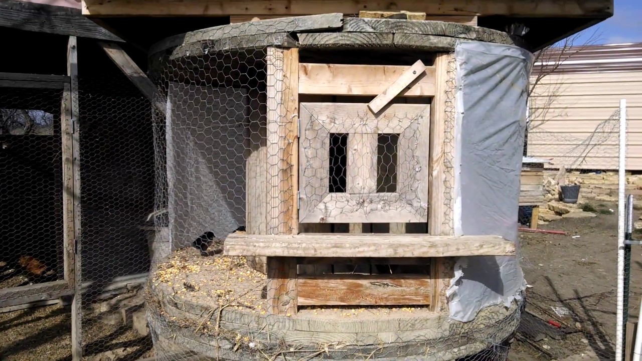 DIY Recycled Cable Reel, Brooding Chicks Below Freezing.