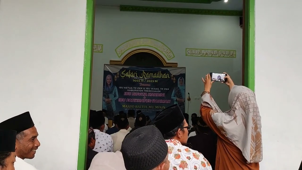 Safari Ramadhan Kabupaten Trenggalek Bersama Ibu Novita dan Wakil Bupati Treggalek beserta istri