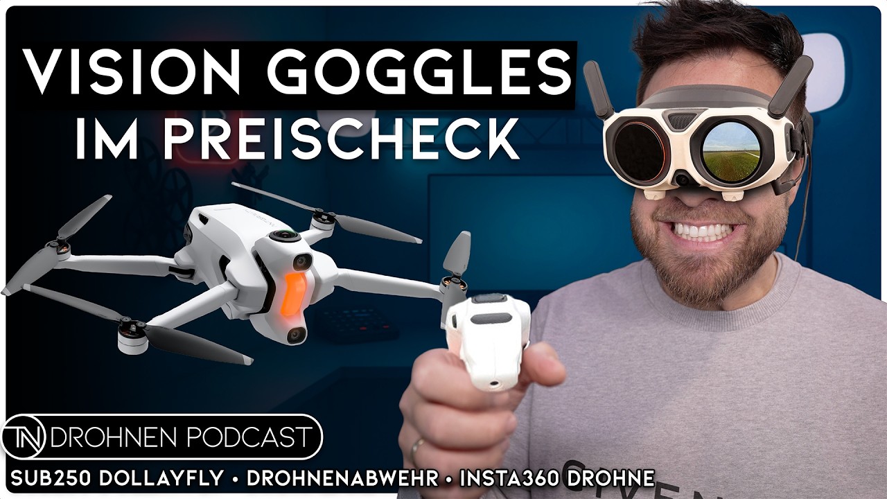 Antigravity A1 – Drohne, Vision-Goggles, Grip | Kostenvergleich mit DJI | Drohnen Podcast