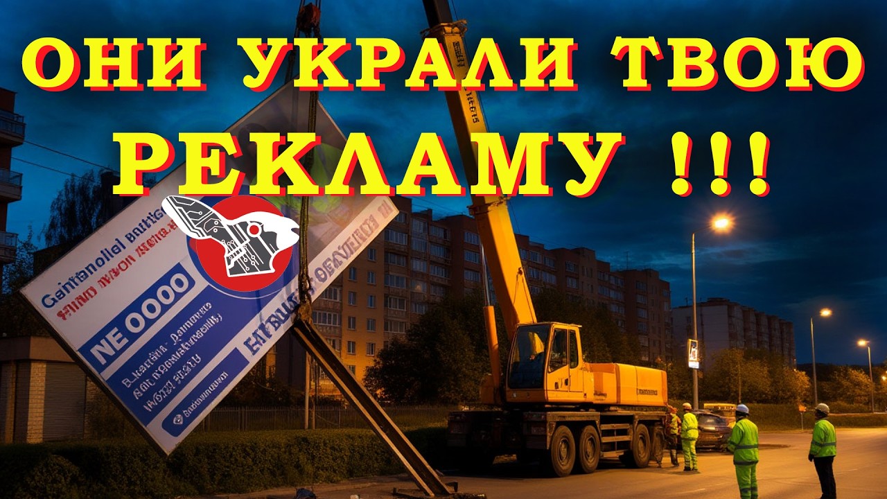 Кто украл твою рекламу?! 🤔Кладбище Рекламных Конструкций! Гобо-проектор из Сервис-Точки пропал...😡