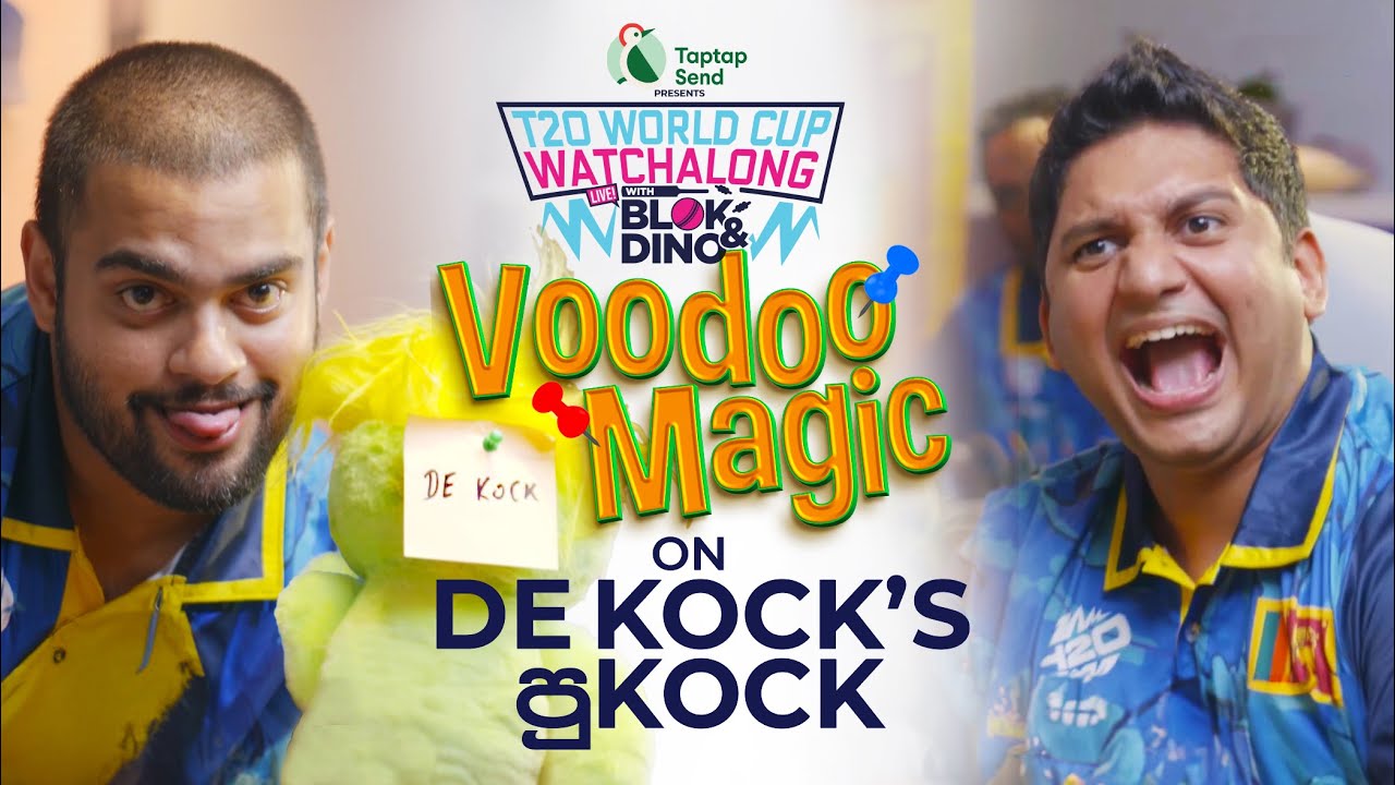 VooDoo Magic on De Kock's පුකොක් | Tap Tap Send T20 Worldcup Watchalong with @BlokandDino