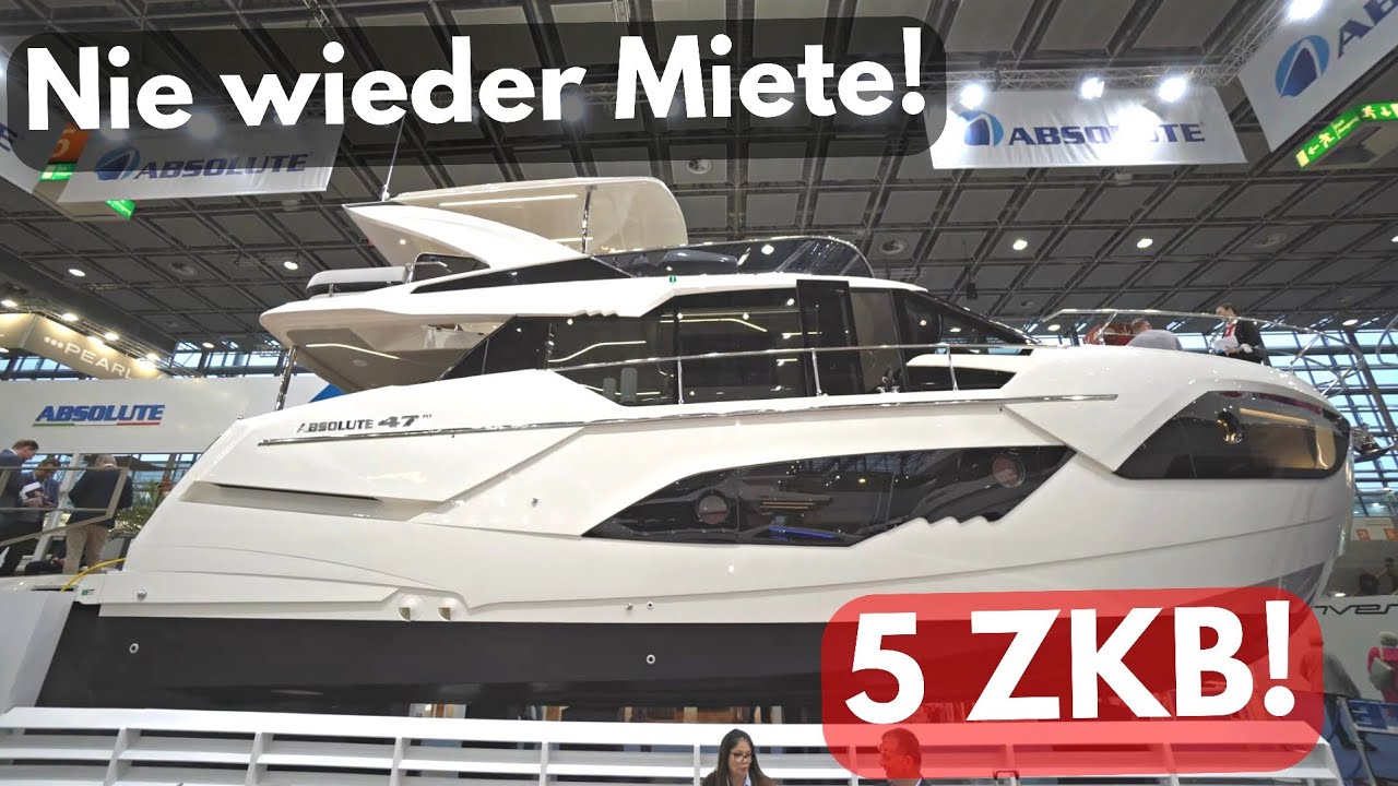 NIE WIEDER MIETE! IST DAS DIE BILLIGSTE LUXUSYACHT DER WELT? Absolute 47 Fly 2024. 6 ZKB Traumhaus!