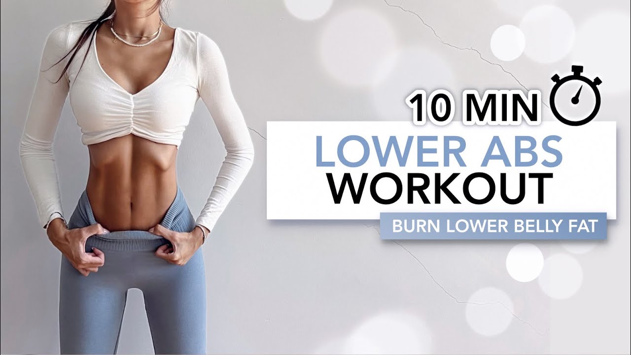 10 MIN LOWER ABS WORKOUT | Сжечь упрямый жир в нижней части живота | Eylem Abaci