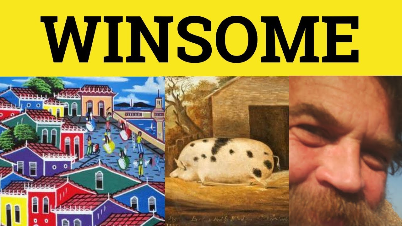 🔵Winsome - Winsome Meaning - Winsome Examples - Formal Literary English