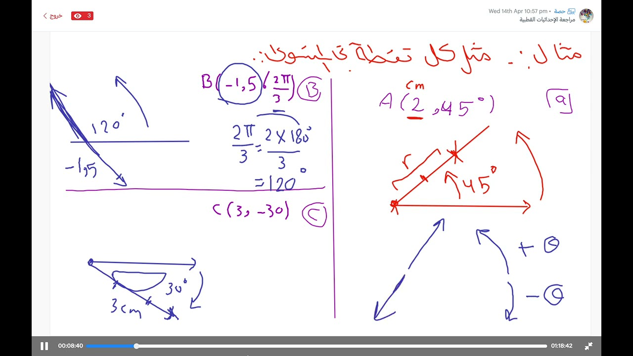 ثالث ثانوي المستوى 6 (مراجعة الباب الثاني )