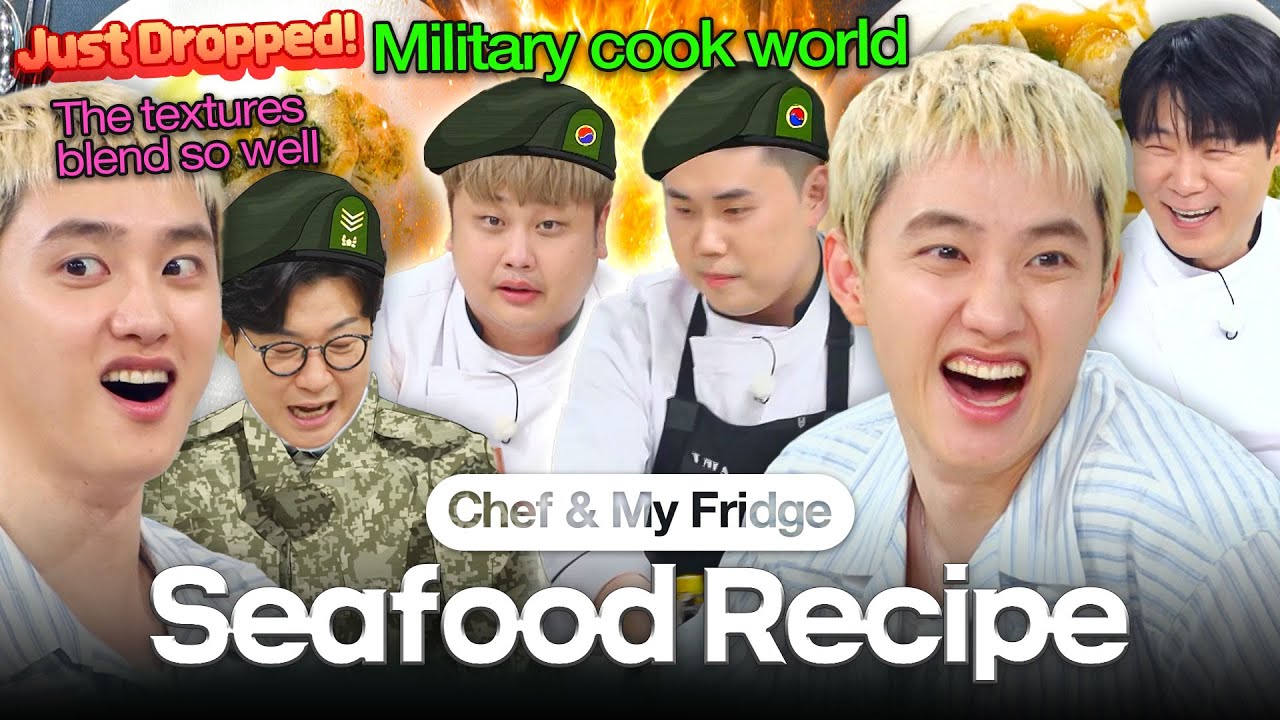 Military chefs compete 🔥 Seafood recipe battle 🤤🤤 | Chef & My Fridge