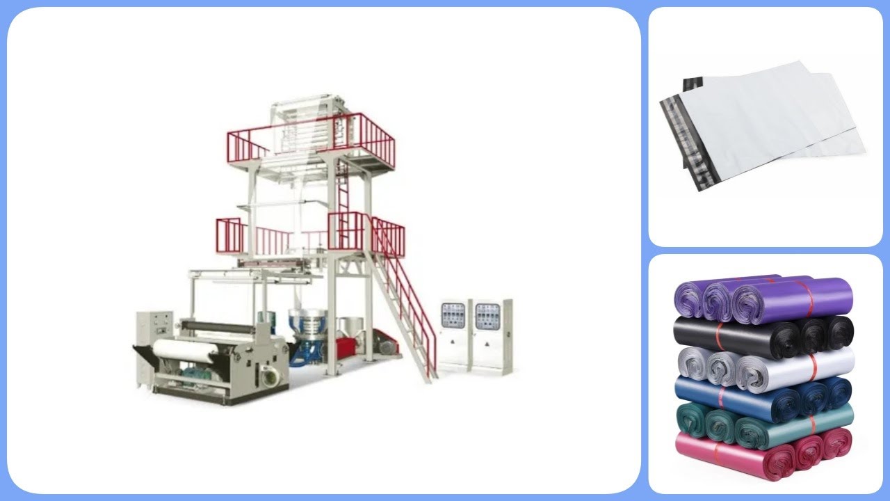 1200mm Courier Bag/Sealed Bag Double layer co-extrusion Film Blowing Machine shipped to Vietnam
