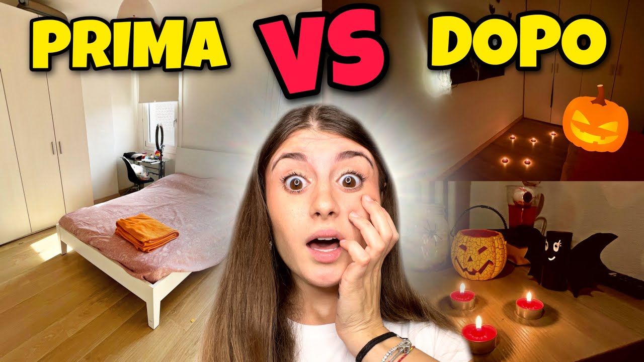 Trasformo la CAMERA a tema HALLOWEEN🎃👻 da paura!😱