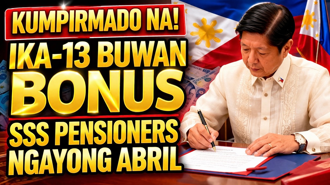 Kumpirmado na! Matatanggap ng mga SSS Pensioners ang kanilang ika-13 buwang bonus ngayong Abril