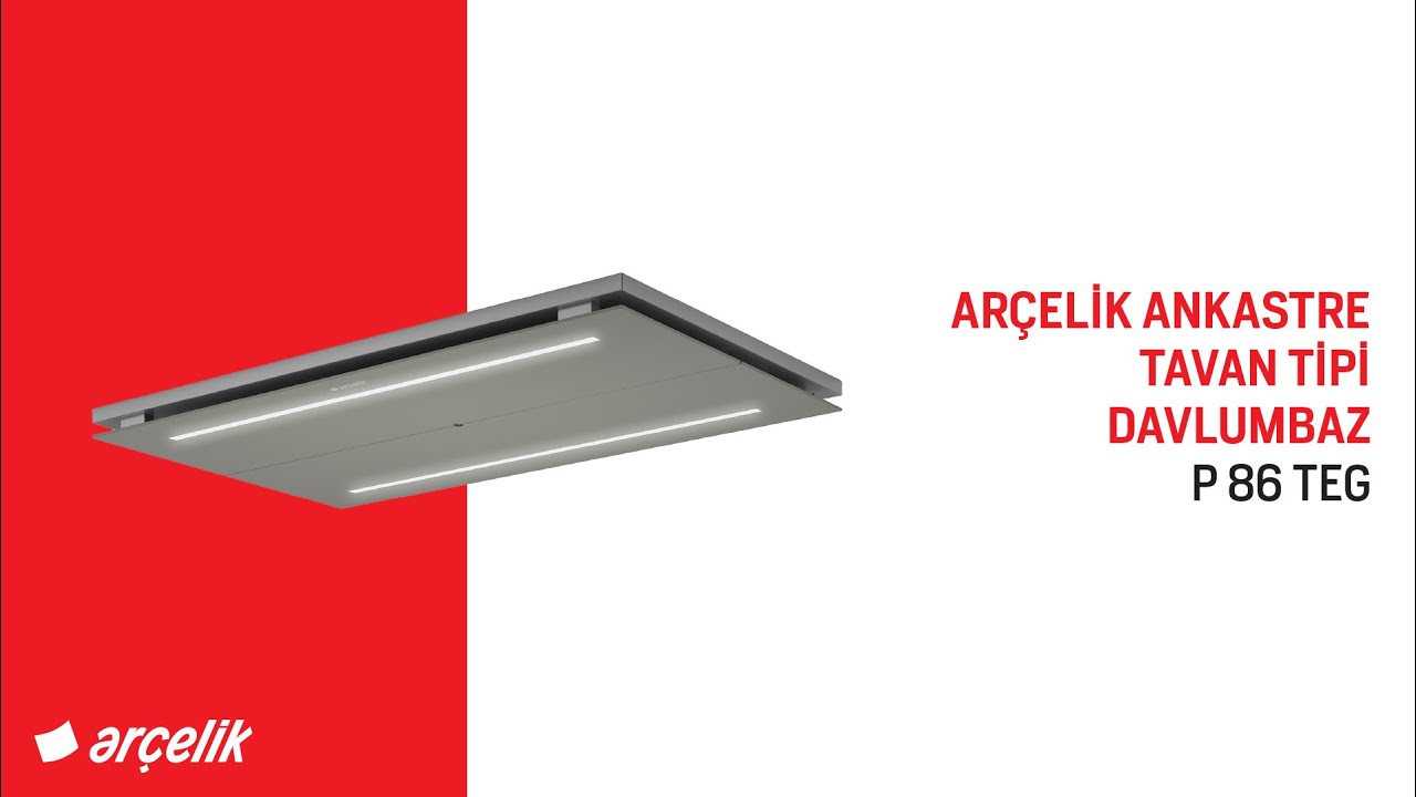 Ar&ccedil;elik Ankastre Tavan Tipi Davlumbaz &ndash; P 86 TEG